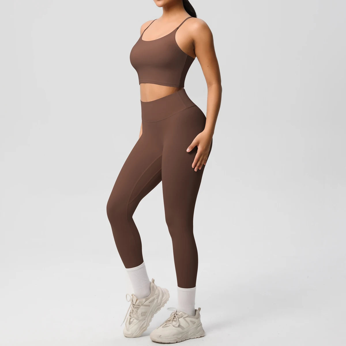 Yoga Clothes Women Tracksuit Athletic Wear Pilates Fitness Suit Gym Workout Push Up Clothes Sports Bra Leggings Suit 2 Piece