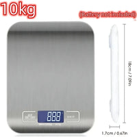 Digital Kitchen Scale LED Display 5kg/1g Stainless Steel Panel Electronic Scales Home Jewelry Food Snacks Weighing Baking Tools