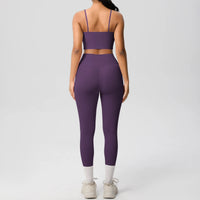 Yoga Clothes Women Tracksuit Athletic Wear Pilates Fitness Suit Gym Workout Push Up Clothes Sports Bra Leggings Suit 2 Piece