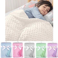 Newborn Thermal Soft Swaddle Wrap Baby Blanket & Swaddling Fleece Blanket Winter Solid Bedding Set Cotton Quilt Infant Bedding