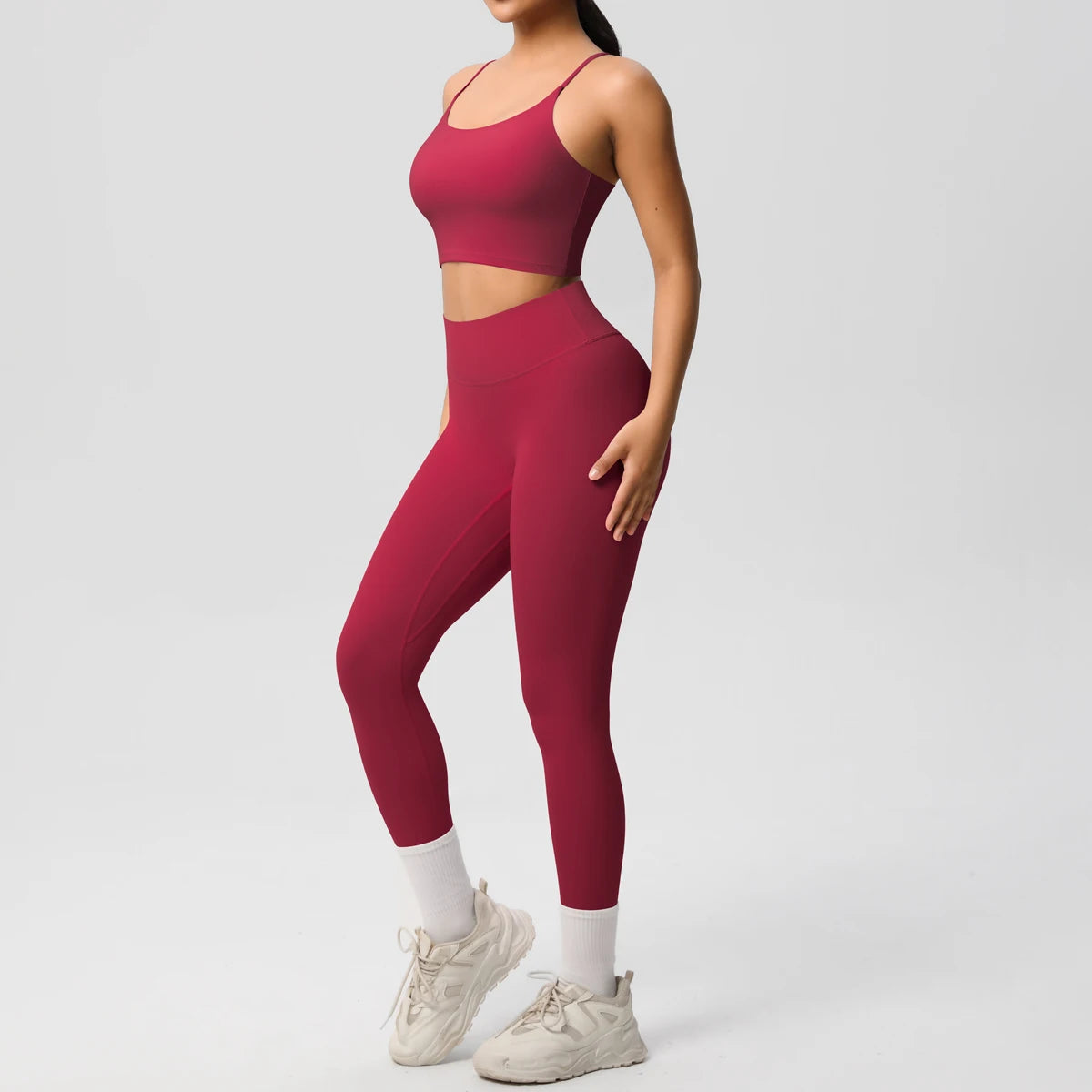 Yoga Clothes Women Tracksuit Athletic Wear Pilates Fitness Suit Gym Workout Push Up Clothes Sports Bra Leggings Suit 2 Piece