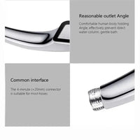 300 Holes Pressurized Showerhead Hand Hold Square Rain Shower Head Water Saving Rainfall Spray Nozzle Bathroom Accessories