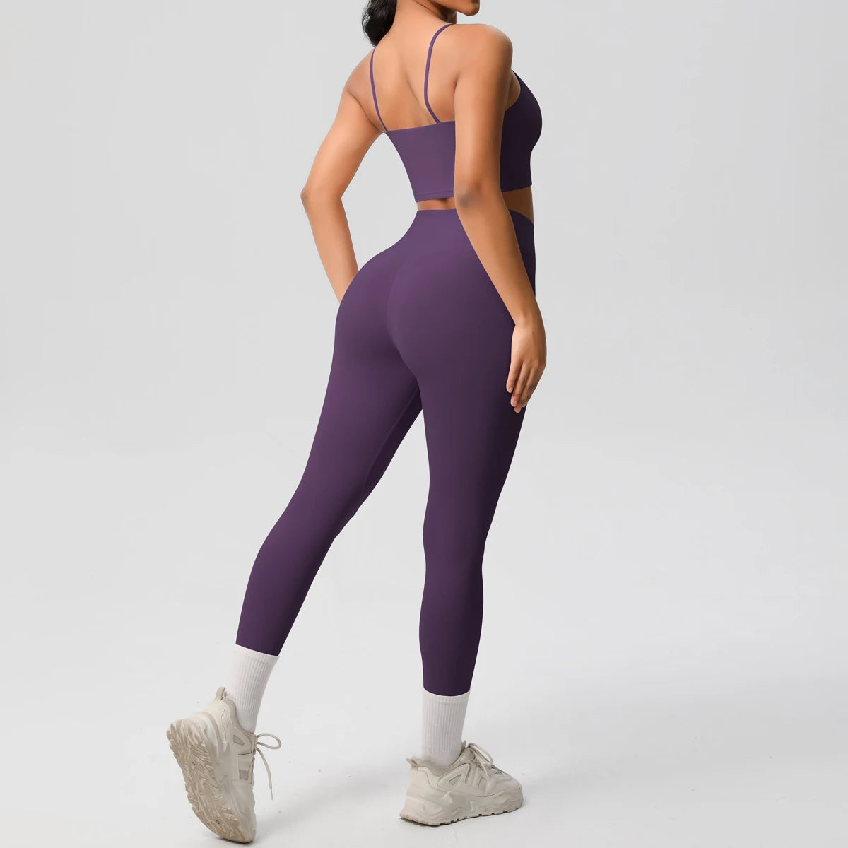 Yoga Clothes Women Tracksuit Athletic Wear Pilates Fitness Suit Gym Workout Push Up Clothes Sports Bra Leggings Suit 2 Piece