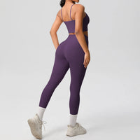 Yoga Clothes Women Tracksuit Athletic Wear Pilates Fitness Suit Gym Workout Push Up Clothes Sports Bra Leggings Suit 2 Piece