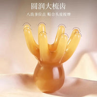 Resin Octopus Massage Comb Head Meridian Scraping Scalp Massage Brush Acupuncture SPA Gua Sha Massage Comb for Fatigue Relief