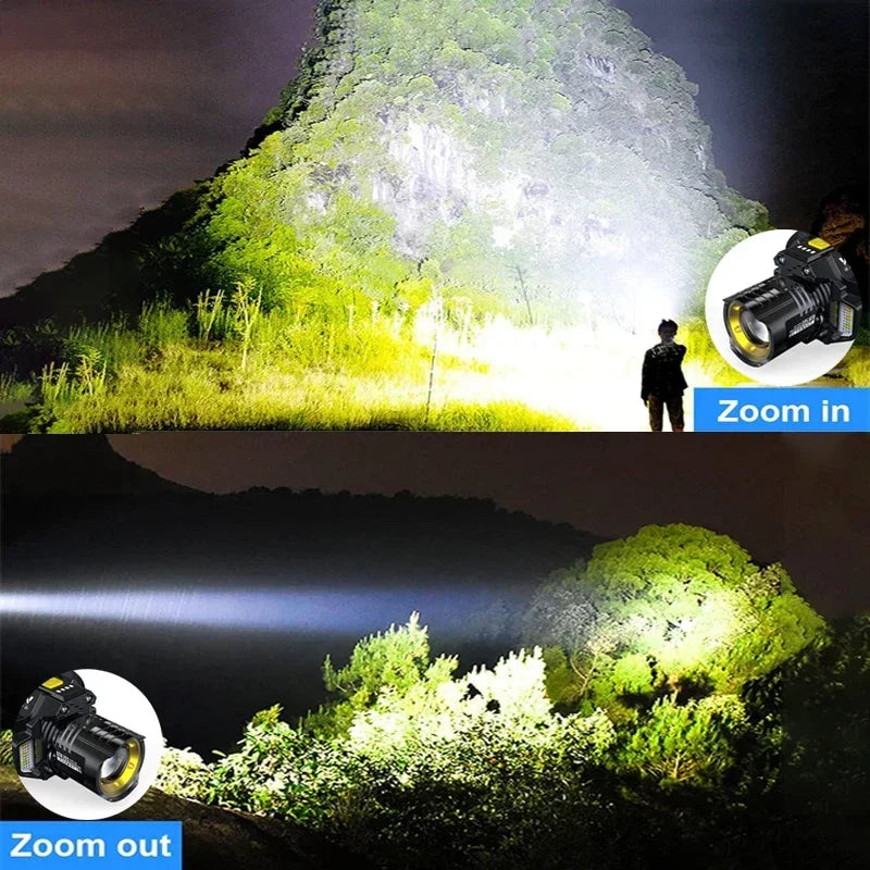 LED Headlamp Motion Sensor Headlight 18650 Rechargeable COB Head Flashlights High Power Head Lamp Fishing Headlight
