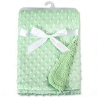 Newborn Thermal Soft Swaddle Wrap Baby Blanket & Swaddling Fleece Blanket Winter Solid Bedding Set Cotton Quilt Infant Bedding