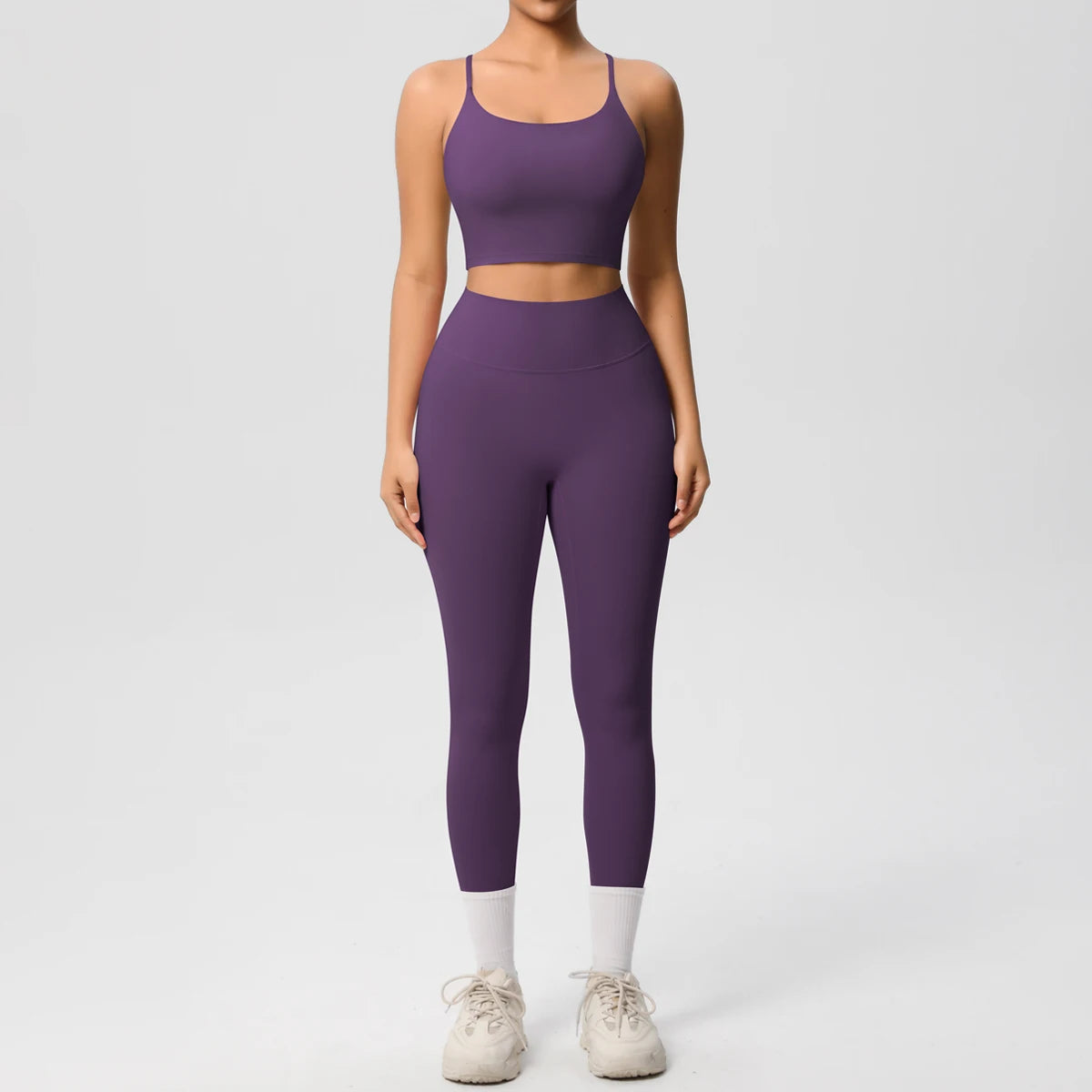 Yoga Clothes Women Tracksuit Athletic Wear Pilates Fitness Suit Gym Workout Push Up Clothes Sports Bra Leggings Suit 2 Piece