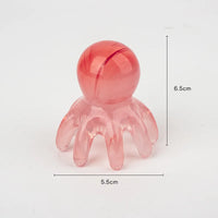 Resin Octopus Massage Comb Head Meridian Scraping Scalp Massage Brush Acupuncture SPA Gua Sha Massage Comb for Fatigue Relief