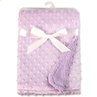 Newborn Thermal Soft Swaddle Wrap Baby Blanket & Swaddling Fleece Blanket Winter Solid Bedding Set Cotton Quilt Infant Bedding