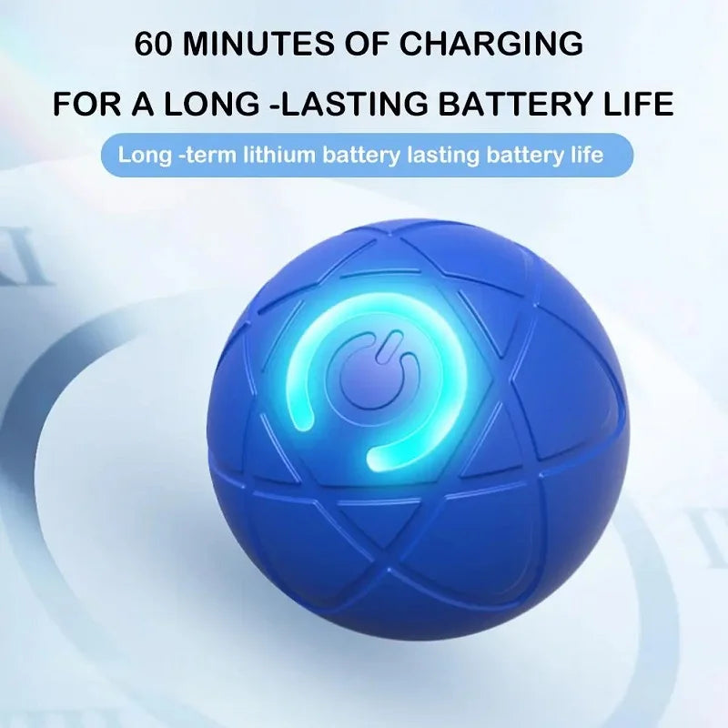 Dog Toys Intelligent Gravity Jump Ball Rechargeable Bite-Resistant Rolling Ball Cat And Dog Chase Interactive Pet Toys