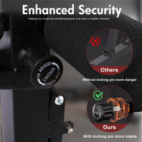 Adjustable Weight Bench 7-Level Foldable with Extended Headrest Leg Extension Incline Decline Bench 770 lbs Full-Body Strength