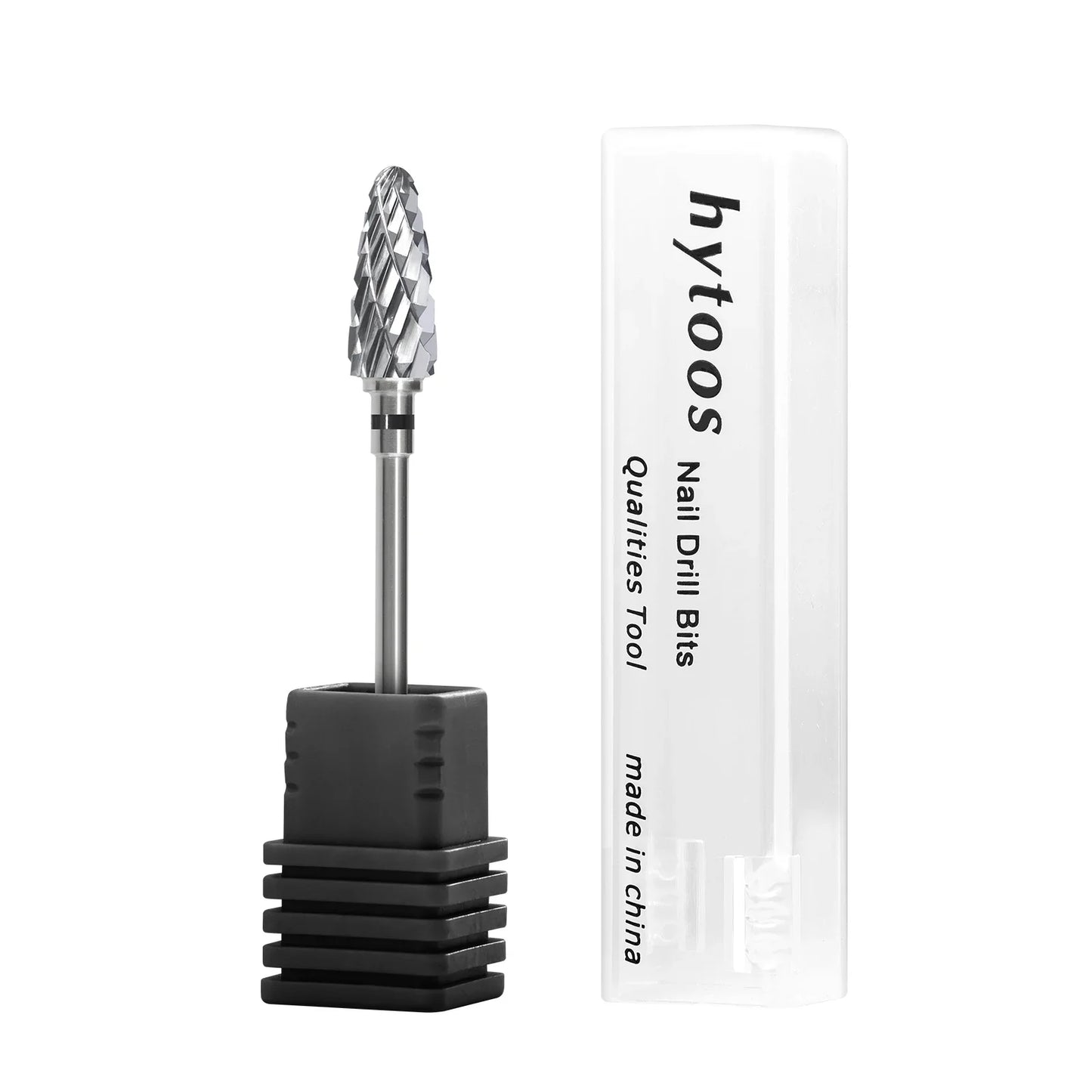 HYTOOS Bullet Carbide Nail Drill Bits Professional Rotary Flame Nail Bit Manicure Acrylic Gel Remover Nails Accessories Tools
