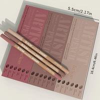 6pcs Velvet Matte Lip Liner Pencils Set Long-Lasting Non-Drying Perfect for Lining Filling Lips Versatile for All Skin Typ
