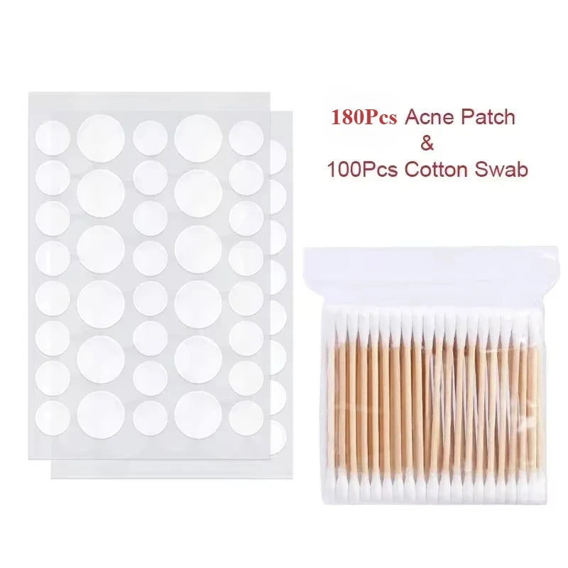 72-720Pcs Invisible Acne Patches Removal Pimple Anti-Acne Hydrocolloid Patches Spots Marks Concealer Repair Sticker Waterproof