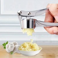 1pc Stainless Steel Garlic Press Ginger Crusher Heavy-Duty Manual Handheld Crusher Daily Cooking Garlic Crusher, Ginger Grater