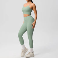 Yoga Clothes Women Tracksuit Athletic Wear Pilates Fitness Suit Gym Workout Push Up Clothes Sports Bra Leggings Suit 2 Piece