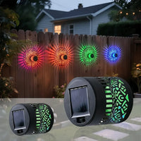 1/4pcs Solar Mandala Sunflower Outdoor Wall Light Waterproof Garden Decorative Lamp for Yard Courtyard Fence Decor