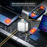 Smart Charging Adapter with Physical Cut Off Breaker, Auto Stop Power Supply When Full, Overcharge Protection for Laptop Tablet