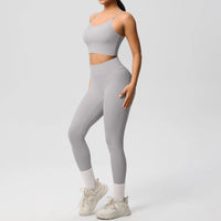 Yoga Clothes Women Tracksuit Athletic Wear Pilates Fitness Suit Gym Workout Push Up Clothes Sports Bra Leggings Suit 2 Piece