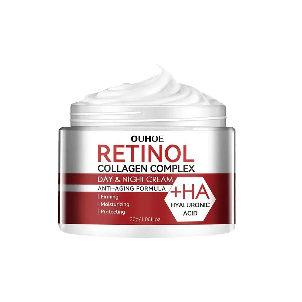 OUHOE Retinol Collagen Facial Care Moisturizing Cream Deep Hydration Suitable for dry Aging Face Cream Moisturizing Skin Repair