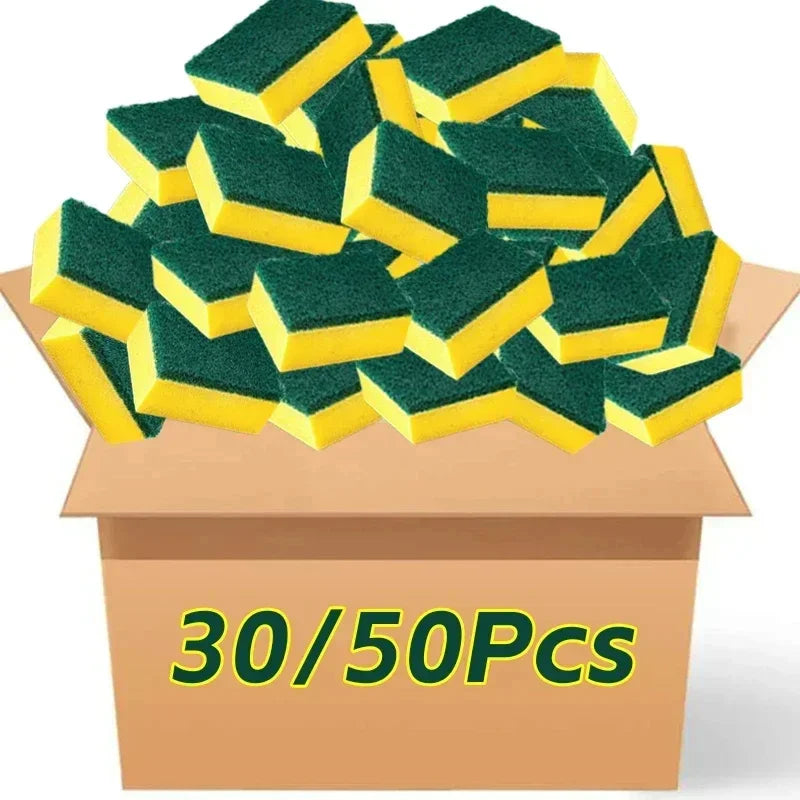 Highly absorbent double-sided sponge magic cleaning pot rust sponge cleaning brush kitchen cleaning tool