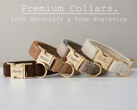 Multiple Colour Velvet Personalise Dog Collar Leash Set With Bow