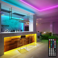 RGB LED Strip Lights with Bluetooth Remote