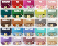 Multiple Colour Velvet Personalise Dog Collar Leash Set With Bow