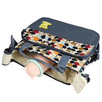 Mummy Diaper Shoulder Bag Set w/Changing Pad – Large Water-Resistant Nappy Bag with Insulated 5 Pockets