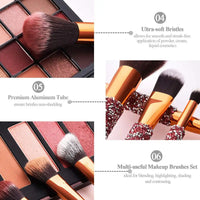 Diamond Inlaid Handmade Custom Makeup Brush 10 IN 1